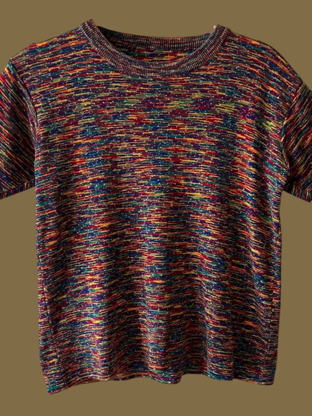 Vintage 70s Space Dye Sweater, S/M ?